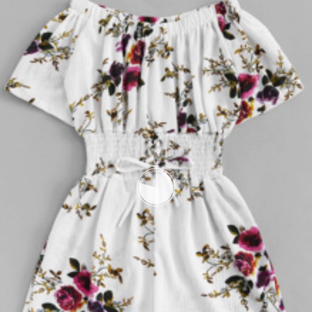 Floral print romper